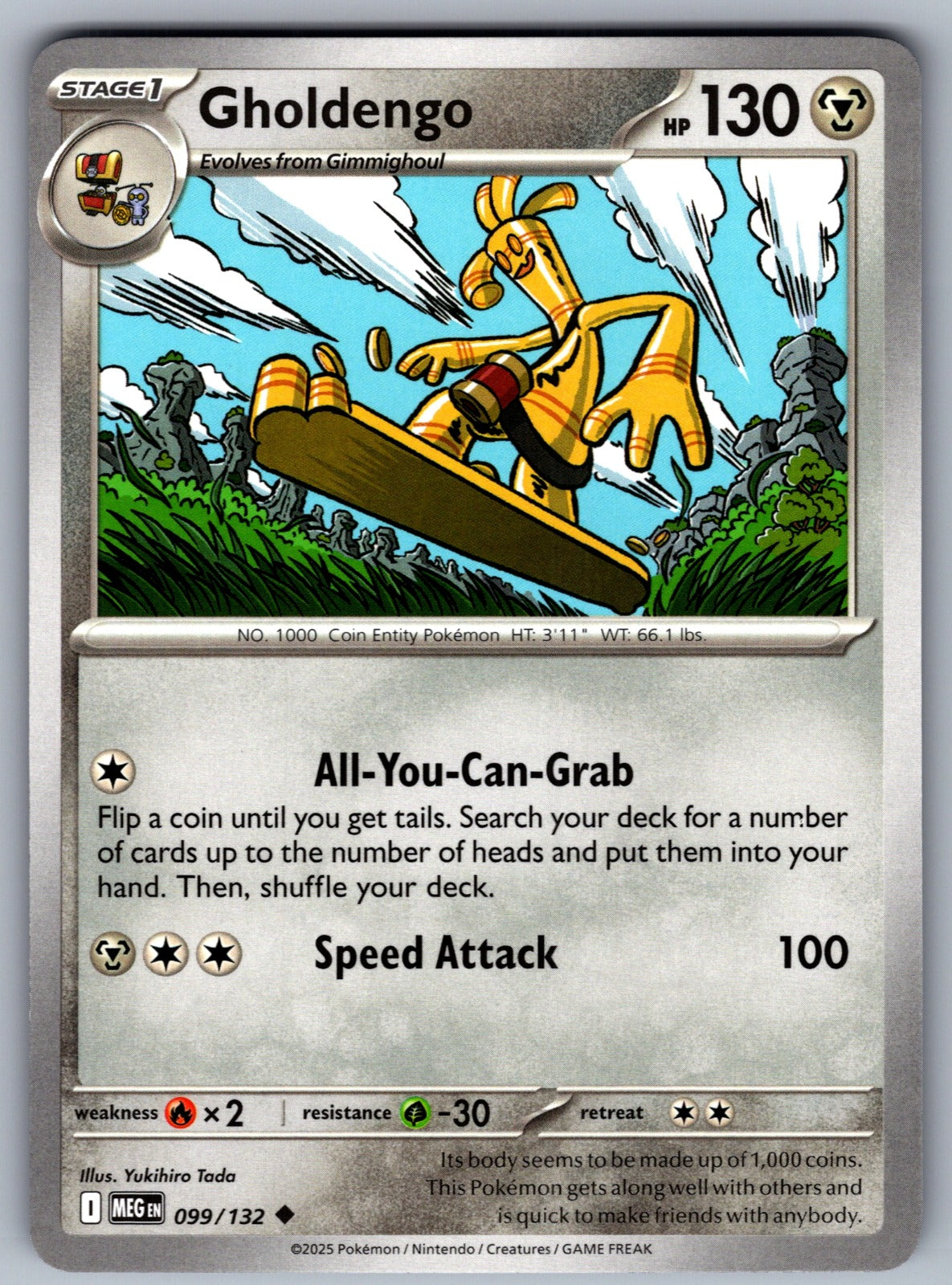 Gholdengo Uncommon ME01: Mega Evolution 099/132 NM 2025