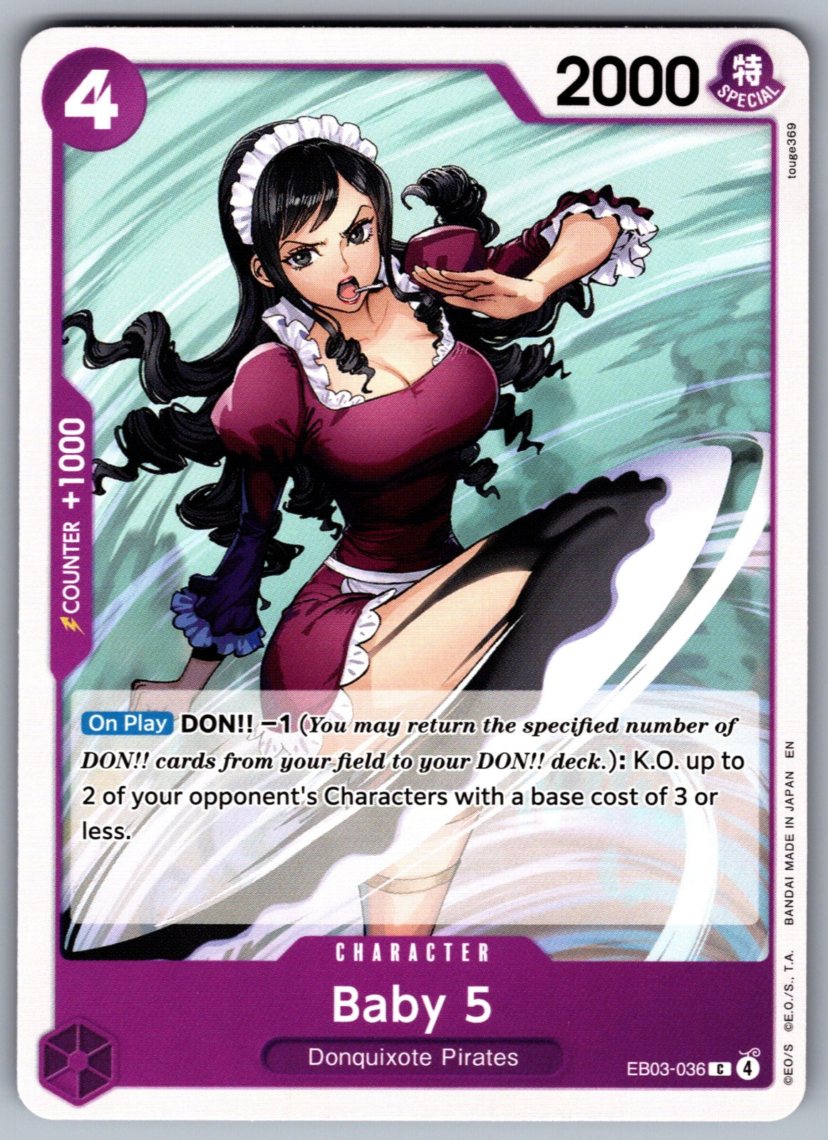 Baby 5 C Extra Booster: One Piece Heroines Edition EB03-036 NM 2026