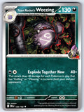 Team Rocket's Weezing Uncommon SV10: Destined Rivals 126/182 NM 2025