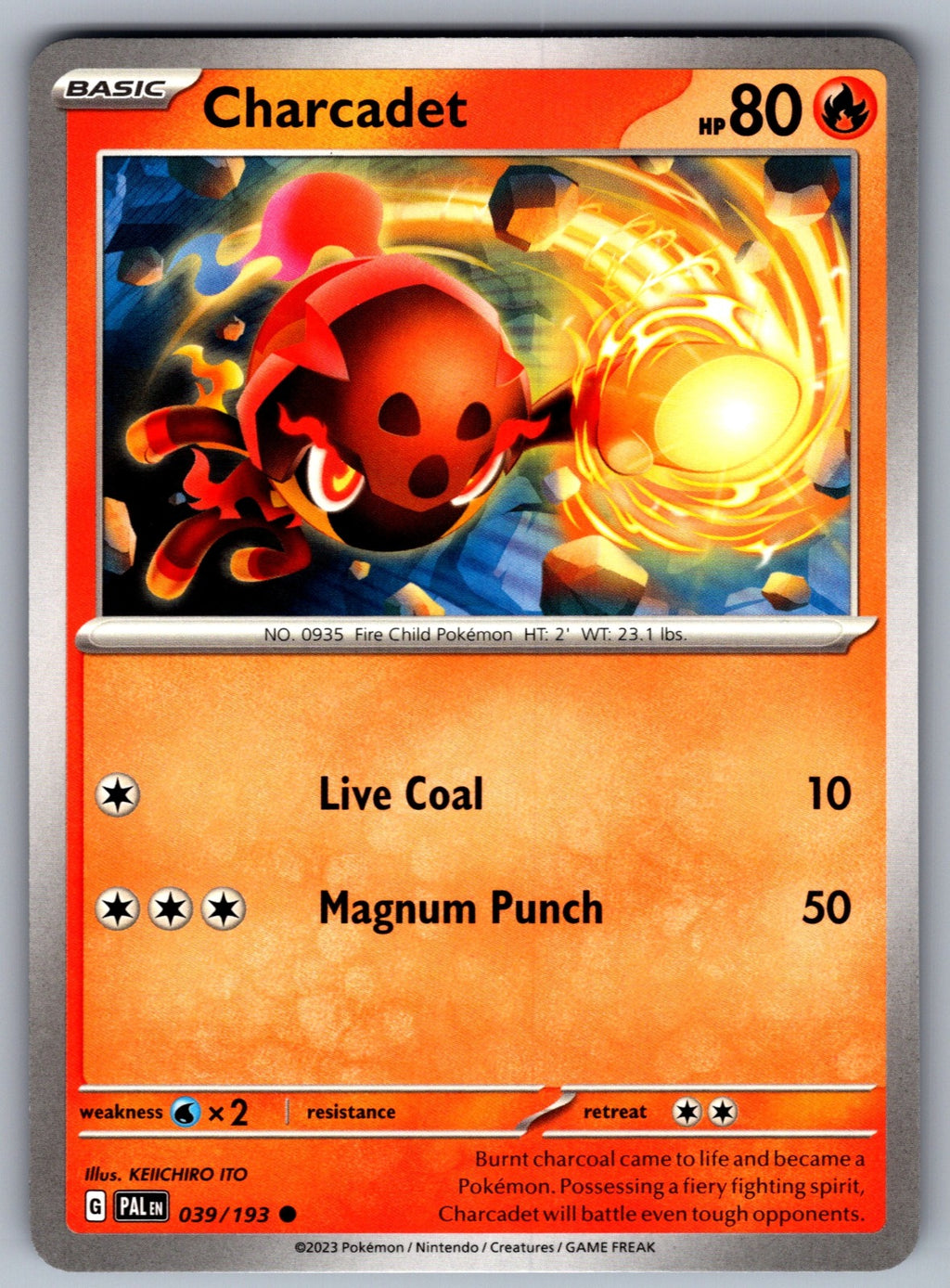 Charcadet Common SV02: Paldea Evolved 039/193 NM 2023
