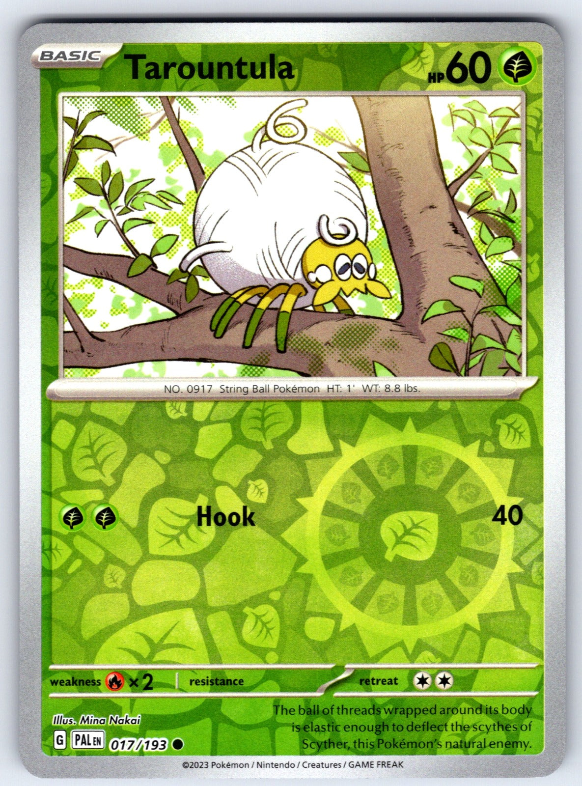 Tarountula Reverse Holo Common SV02: Paldea Evolved 017/193 NM 2023