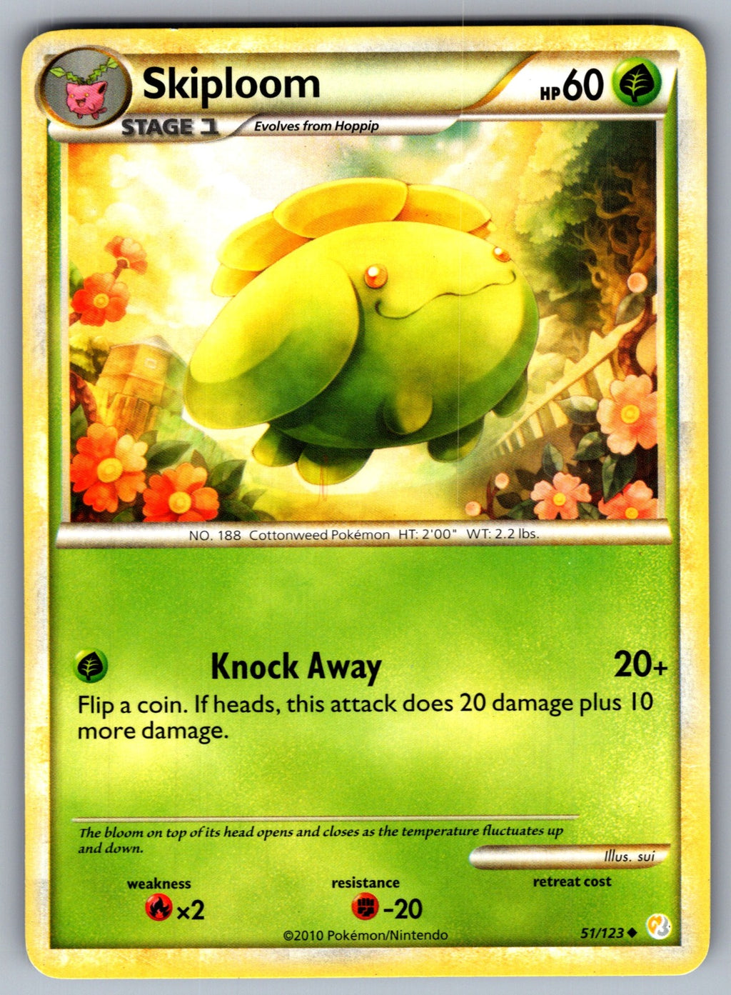 Skiploom Uncommon HeartGold SoulSilver 51/123 LP 2010