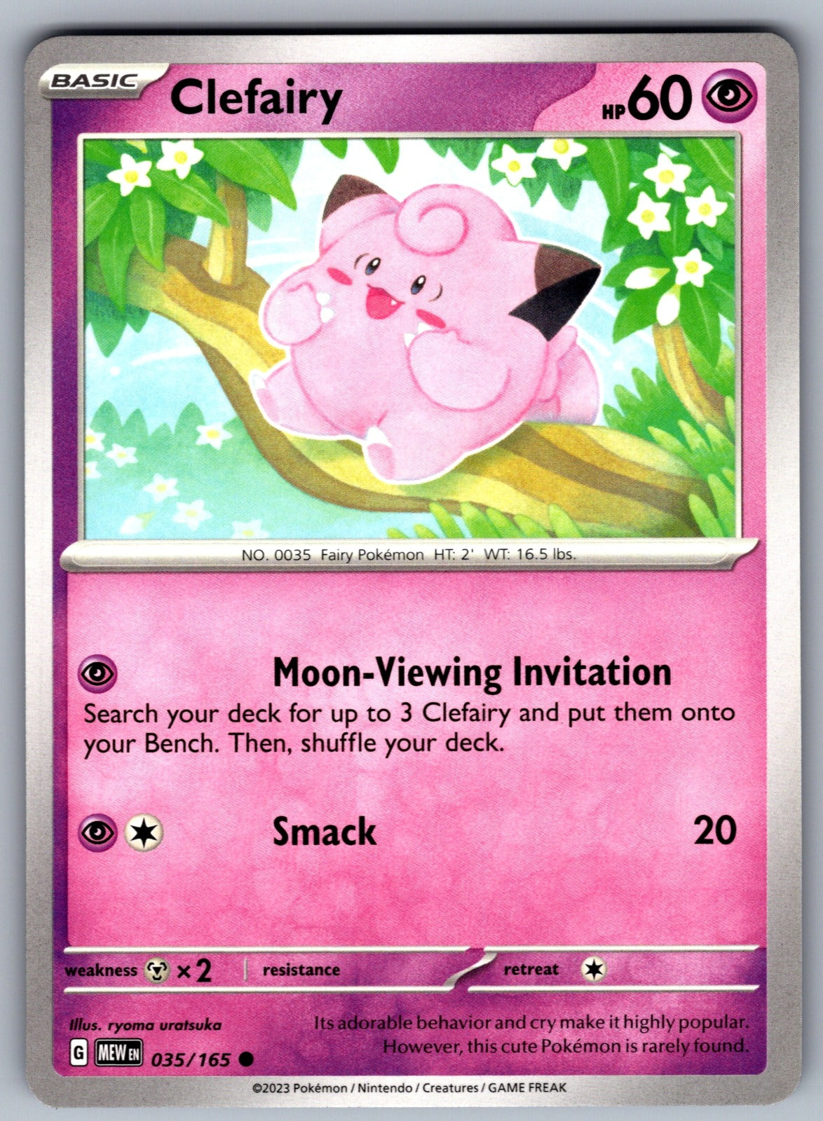 Clefairy Common SV: Scarlet & Violet 151 035/165 NM 2023