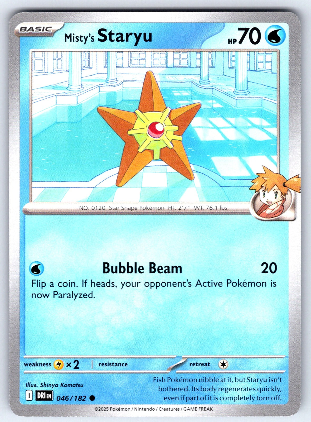 Misty's Staryu Common SV10: Destined Rivals 046/182 NM 2025