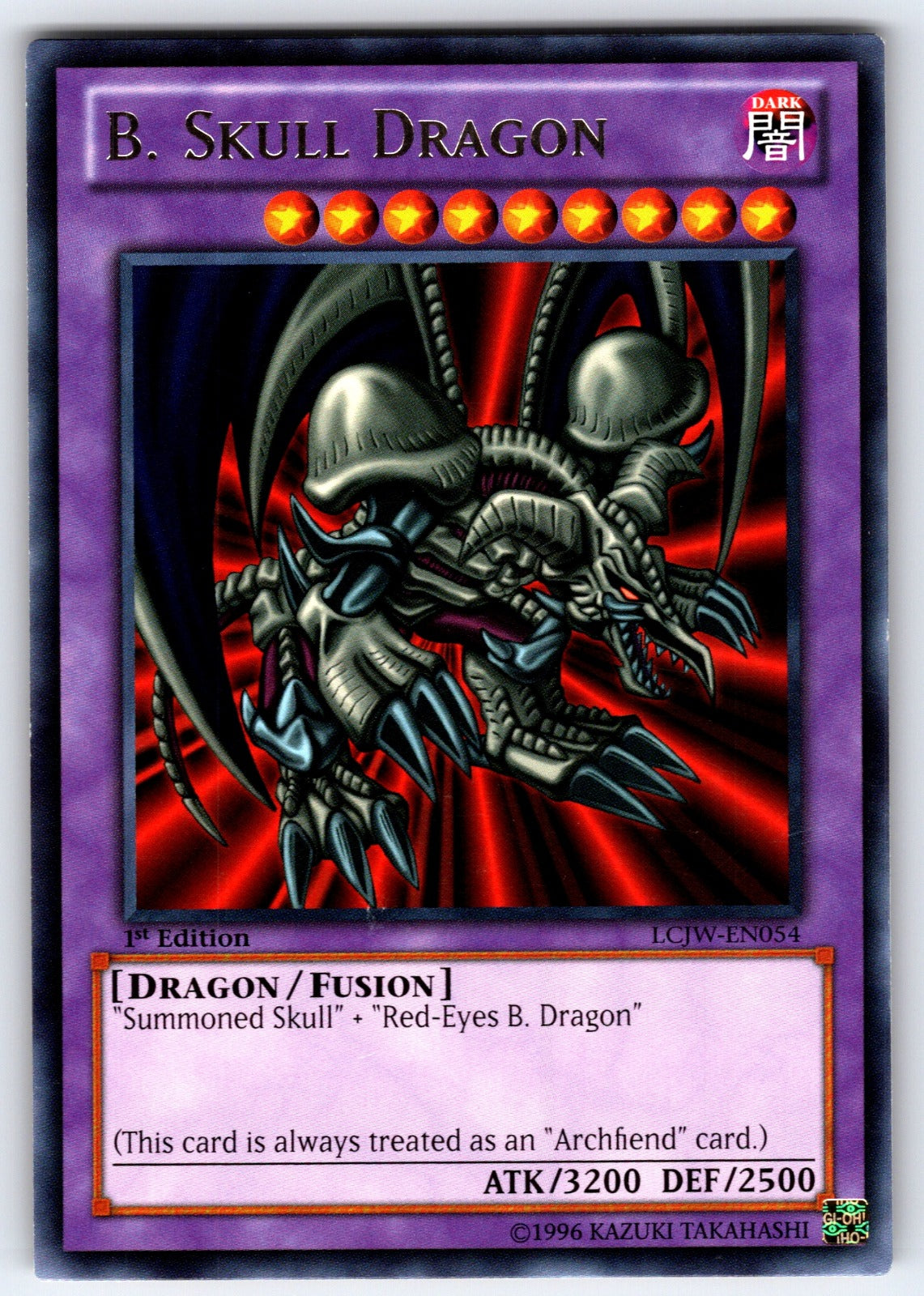 B. Skull Dragon 1st Edition Rare Legendary Collection 4: Joey's World LCJW-EN054