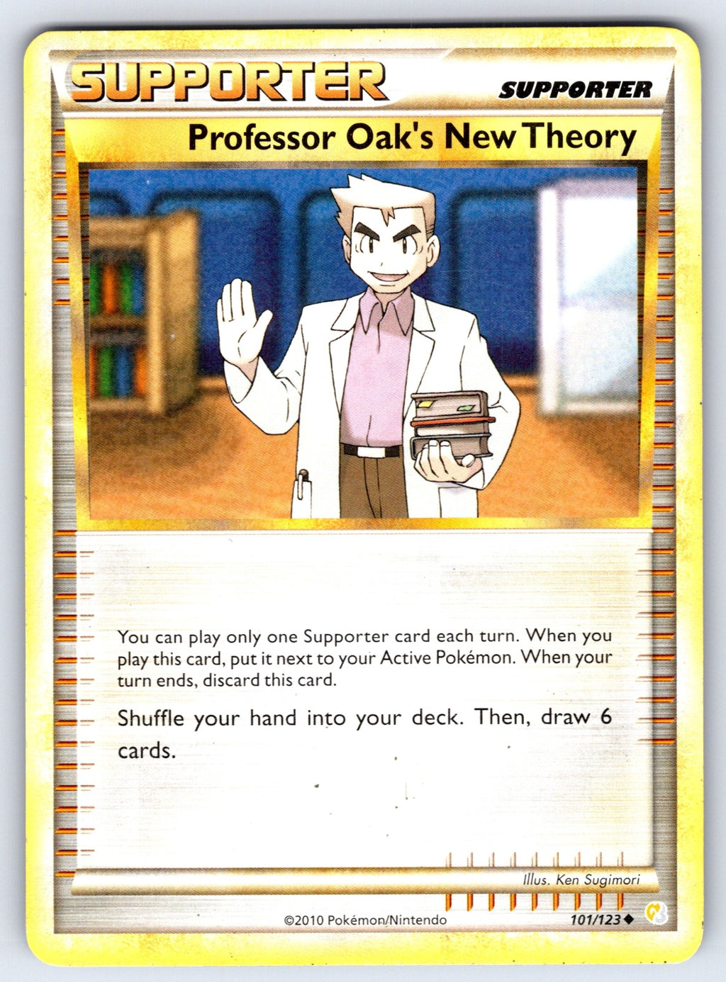 Professor Oak's New Theory Uncommon HeartGold SoulSilver 101/123 LP 2010