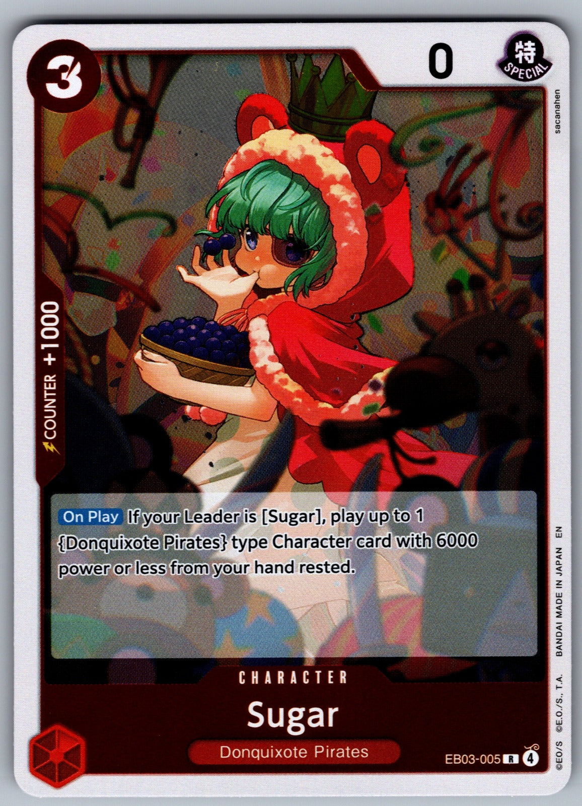 Sugar Foil R Extra Booster: One Piece Heroines Edition EB03-005 NM 2026