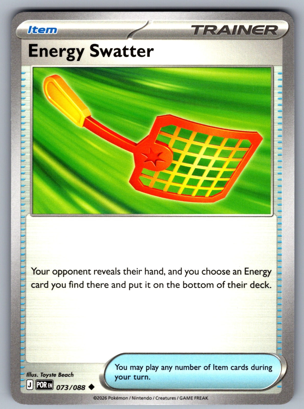 Energy Swatter Uncommon ME03: Perfect Order 073/088 NM 2026