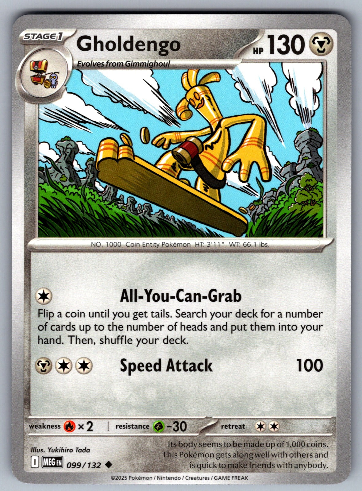 Gholdengo Uncommon ME01: Mega Evolution 099/132 NM 2025