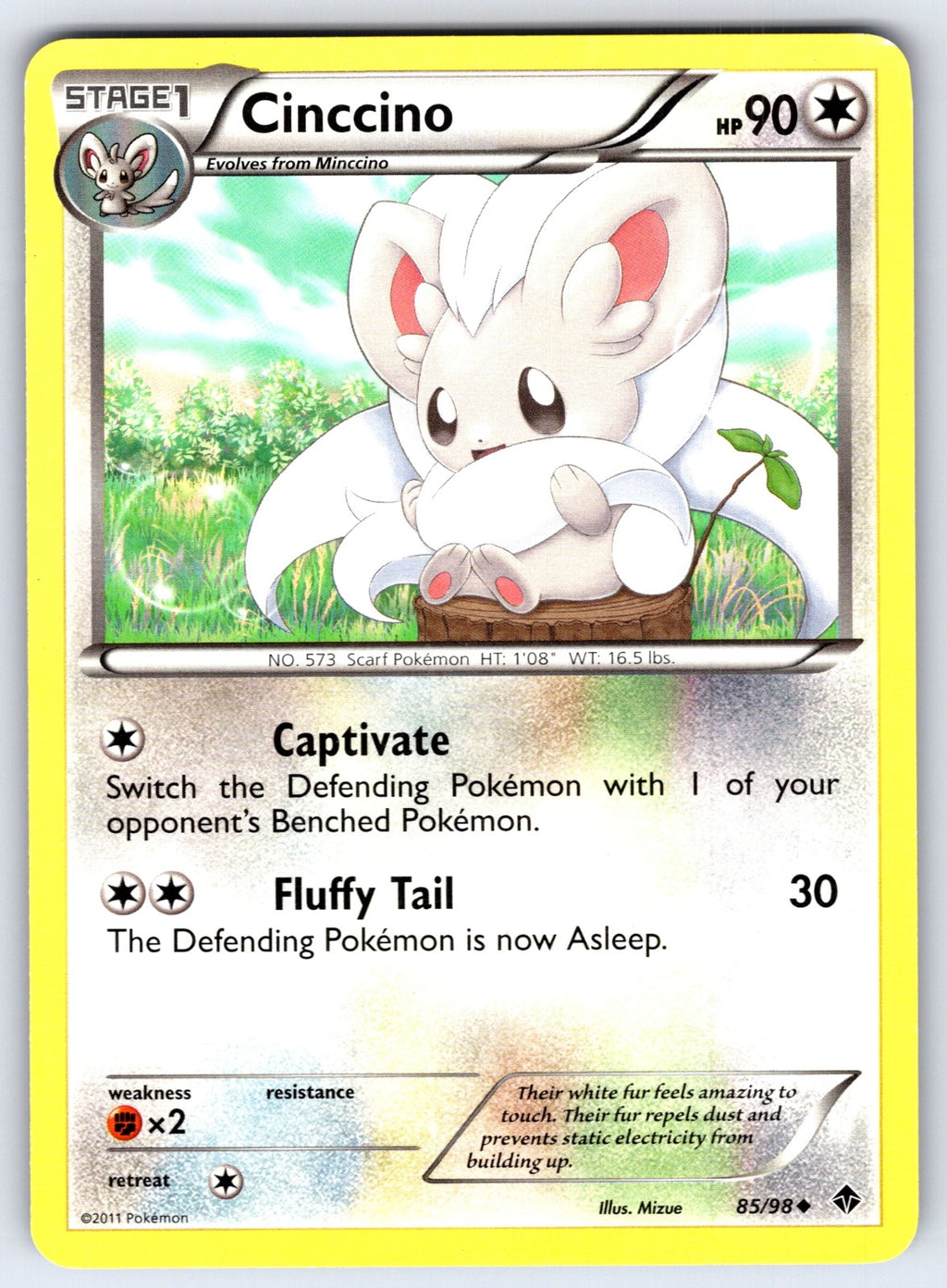 Cinccino Uncommon Emerging Powers 85/98 LP 2011