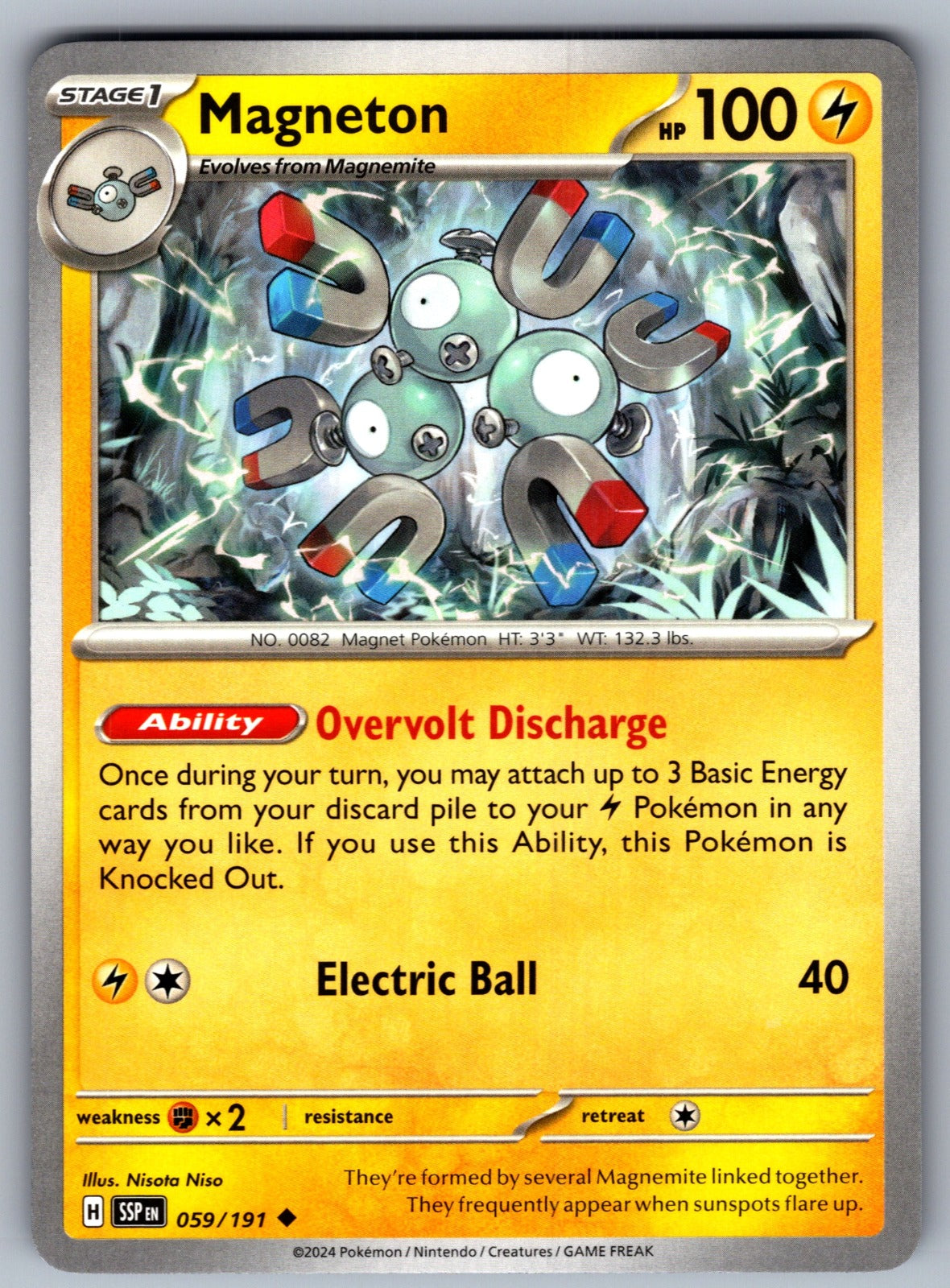 Magneton Uncommon SV08: Surging Sparks 059/191 NM 2024