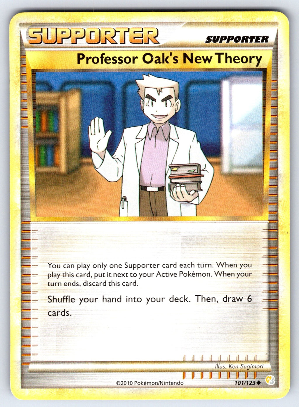 Professor Oak's New Theory Uncommon HeartGold SoulSilver 101/123 LP 2010