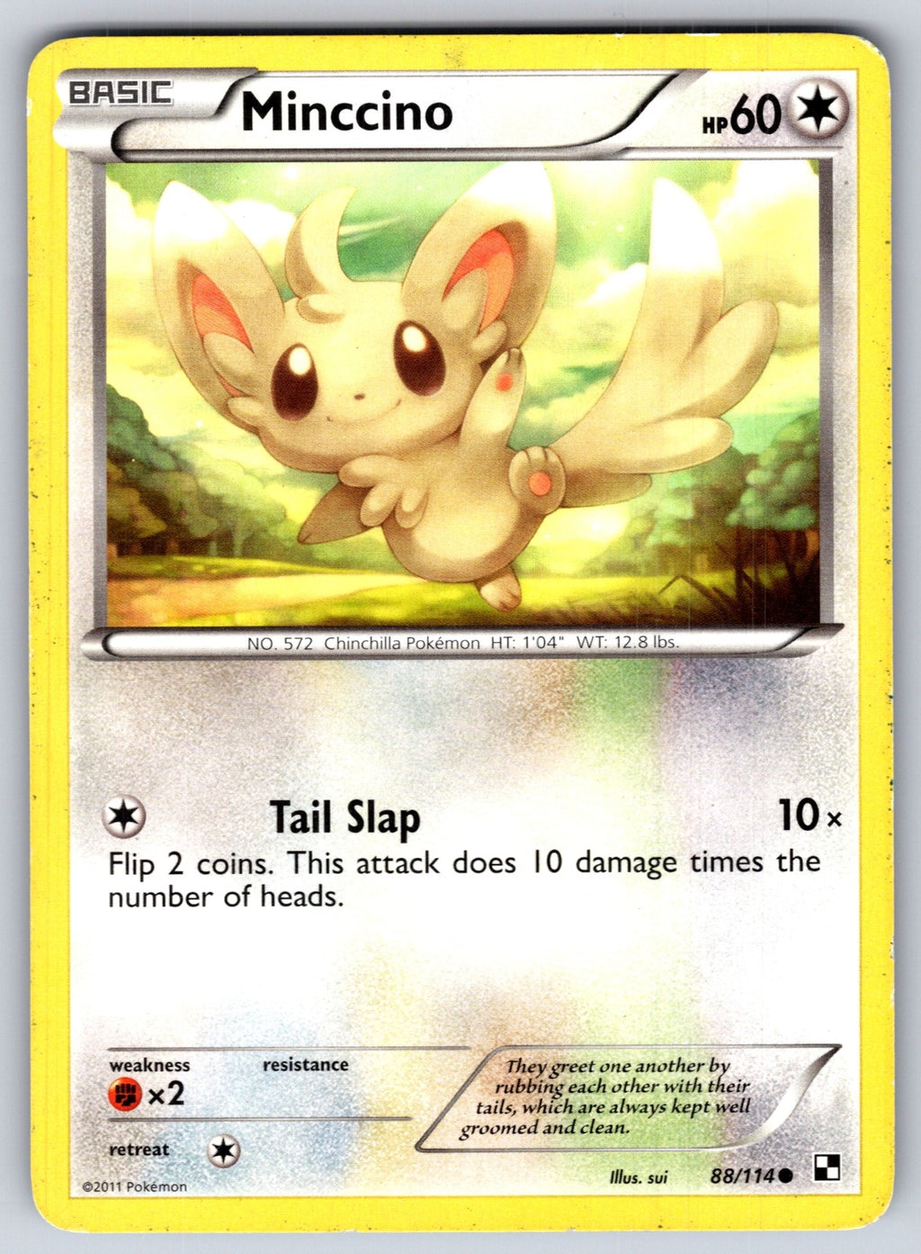 Minccino Common Black and White 88/114 LP 2011