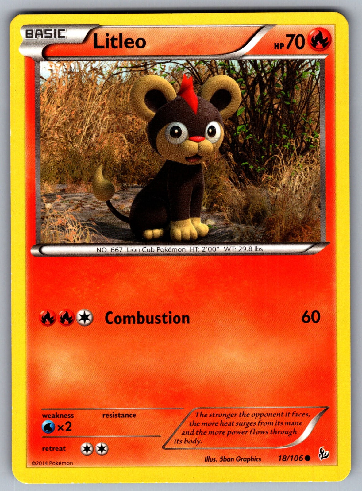 Litleo (18) Common XY - Flashfire 18/106 LP 2014