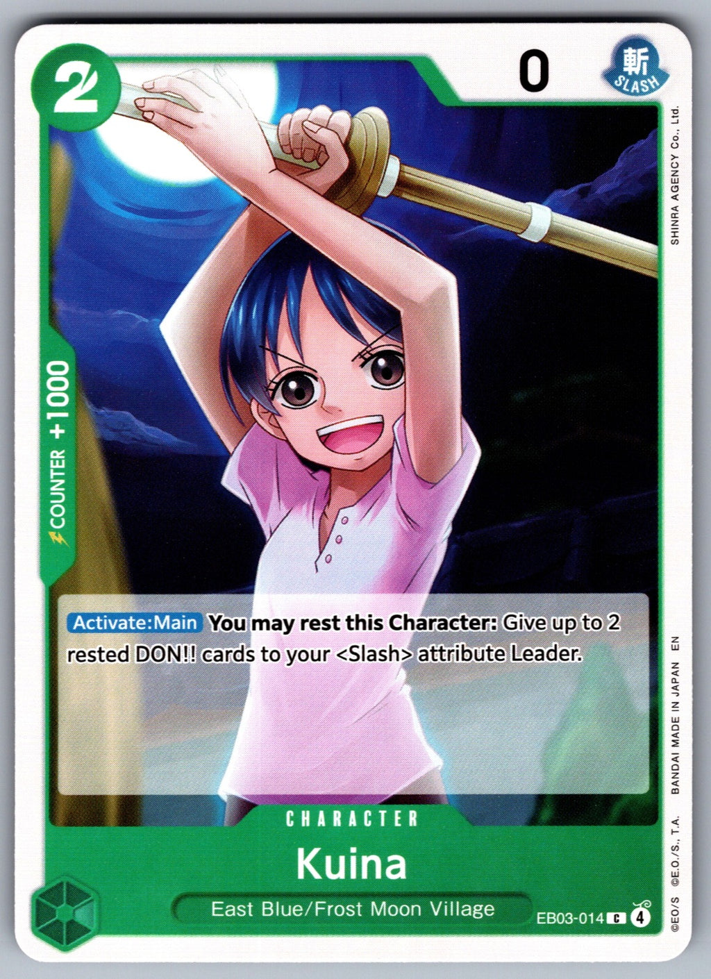Kuina C Extra Booster: One Piece Heroines Edition EB03-014 NM 2026
