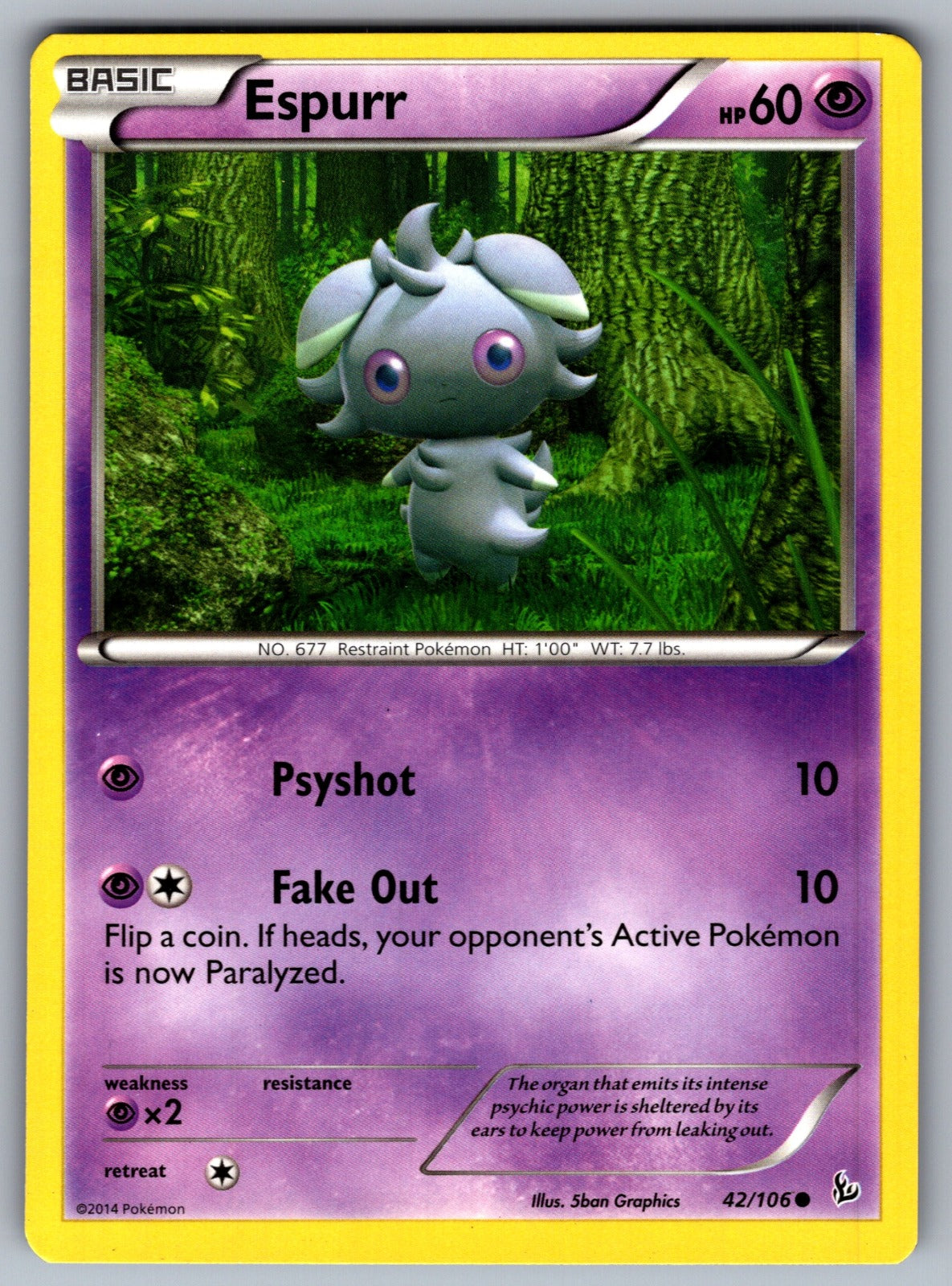 Espurr Common XY - Flashfire 42/106 LP 2014