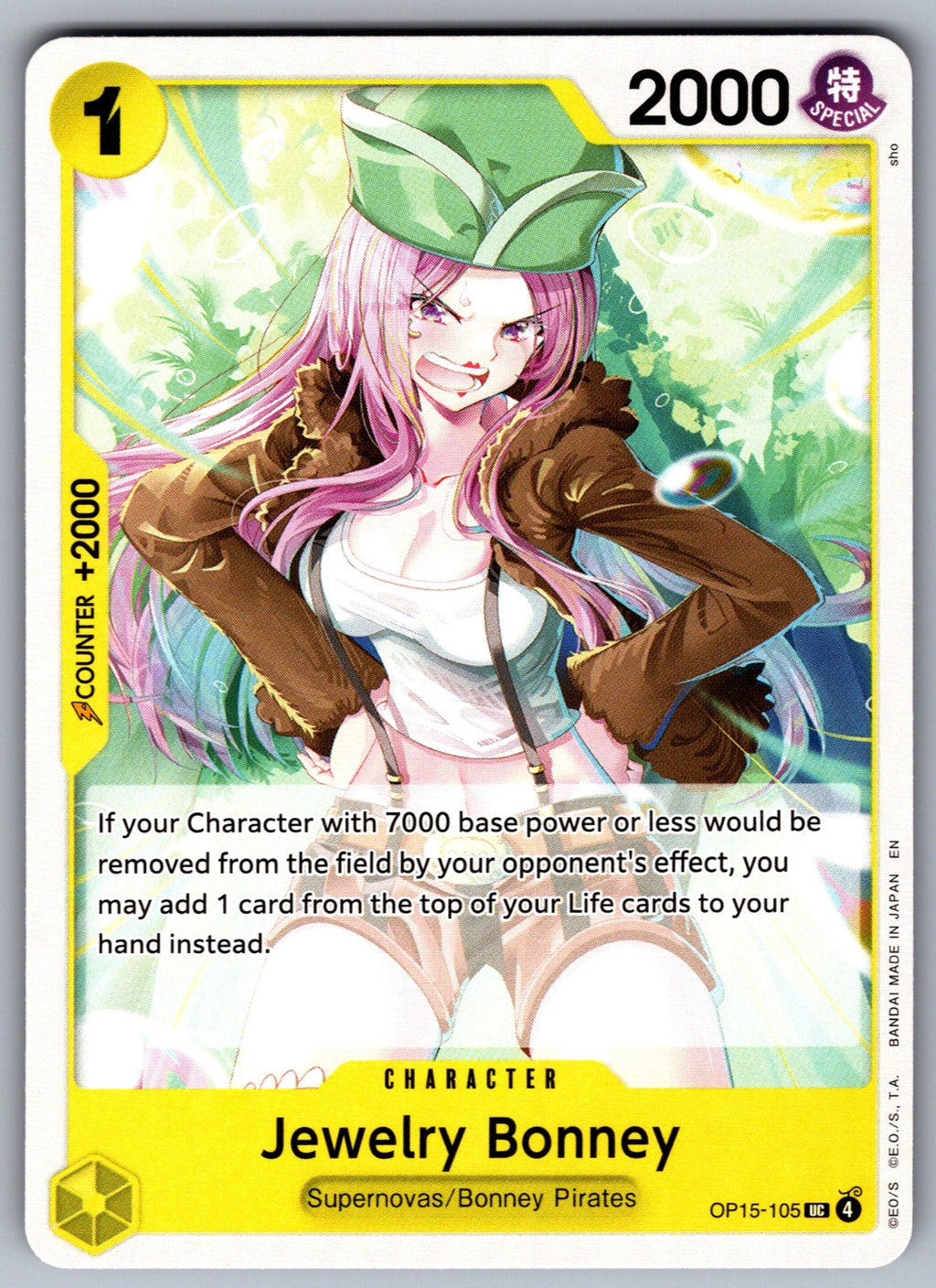 Jewelry Bonney () UC Adventure on Kami's Island OP15-105 NM 2026