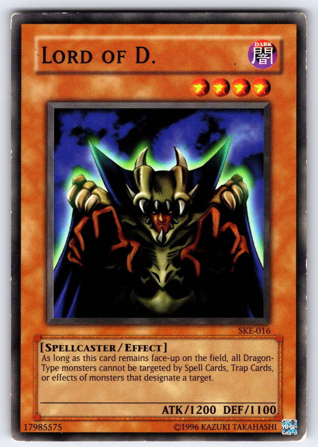 Lord of D. Unlimited Common Starter Deck: Kaiba Evolution SKE-016 LP 2004