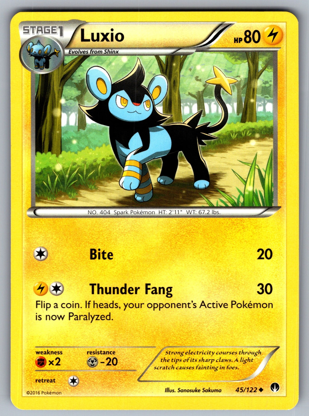 Luxio Uncommon XY - BREAKpoint 45/122 LP 2016