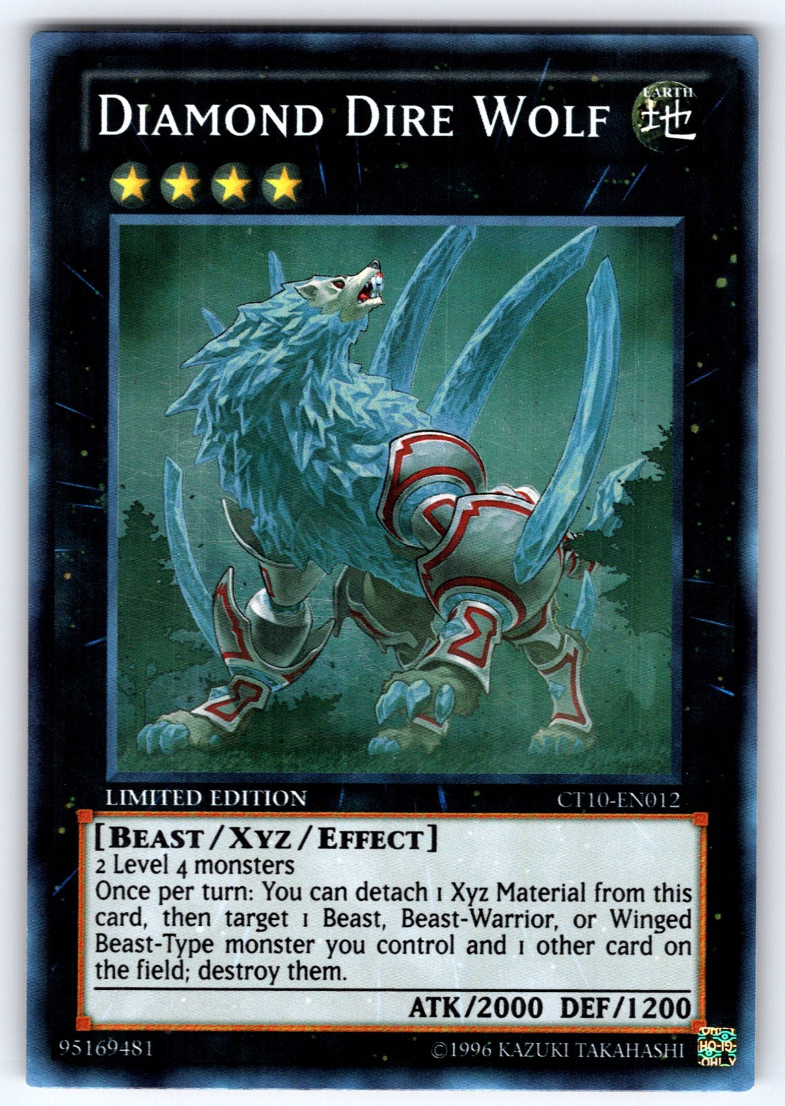Diamond Dire Wolf Limited Super Rare 2013 Collectors Tins CT10-EN012 NM 2013