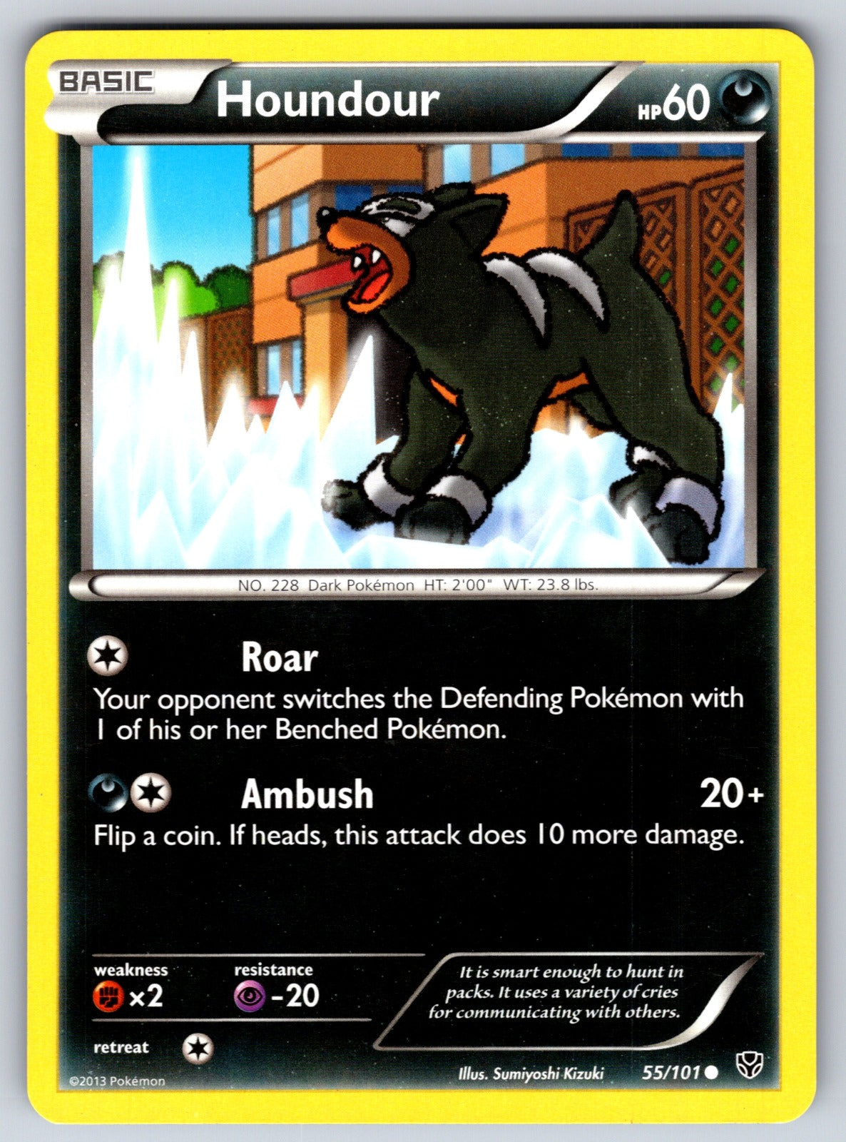 Houndour Common Plasma Blast 55/101 LP 2013