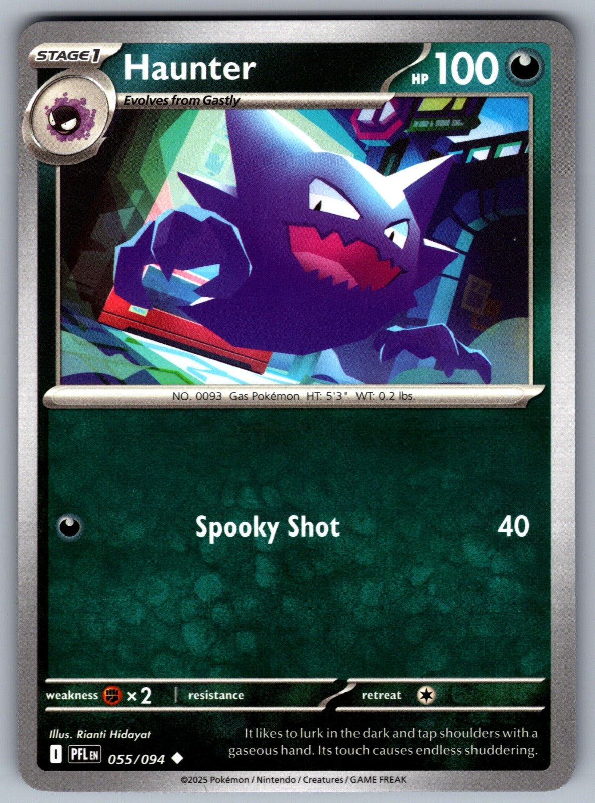 Haunter Uncommon ME02: Phantasmal Flames 055/094 NM 2025