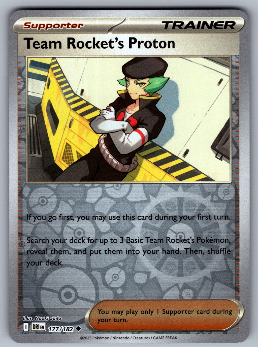 Team Rocket's Proton Reverse Holo Uncommon ME: Ascended Heroes 208/217 NM 2026