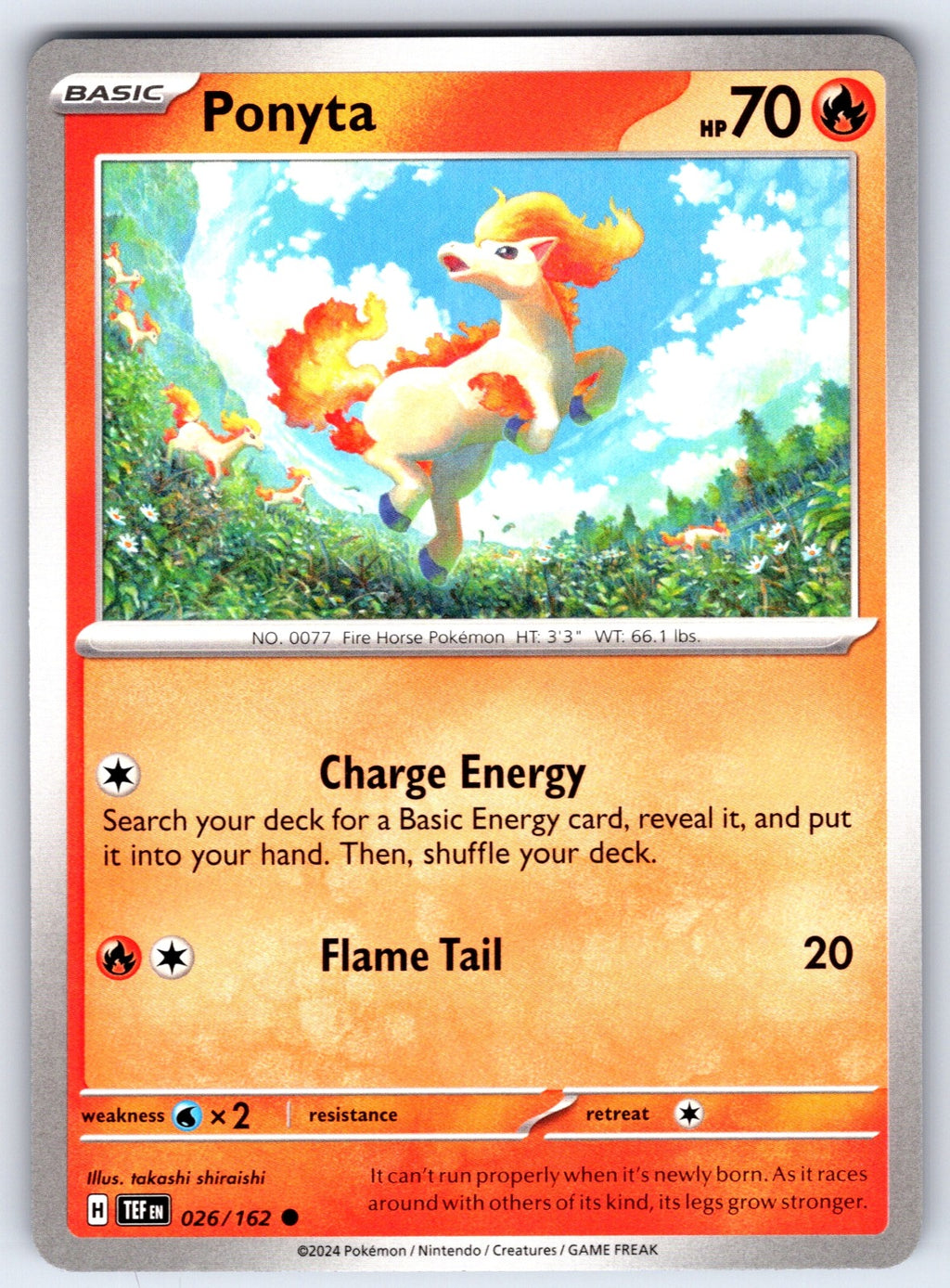Ponyta Common SV05: Temporal Forces 026/162 NM 2024