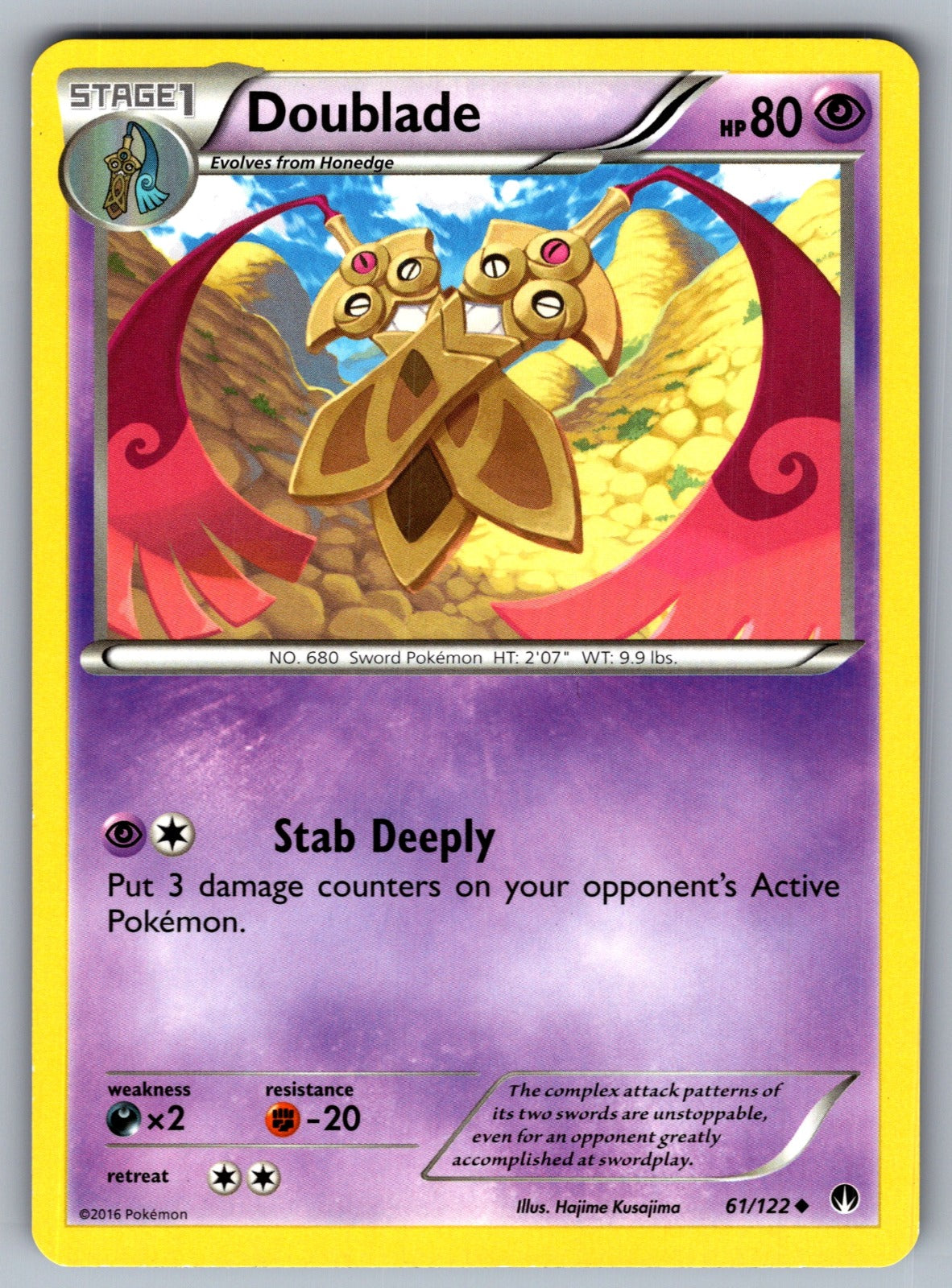 Doublade Uncommon XY - BREAKpoint 61/122 LP 2016