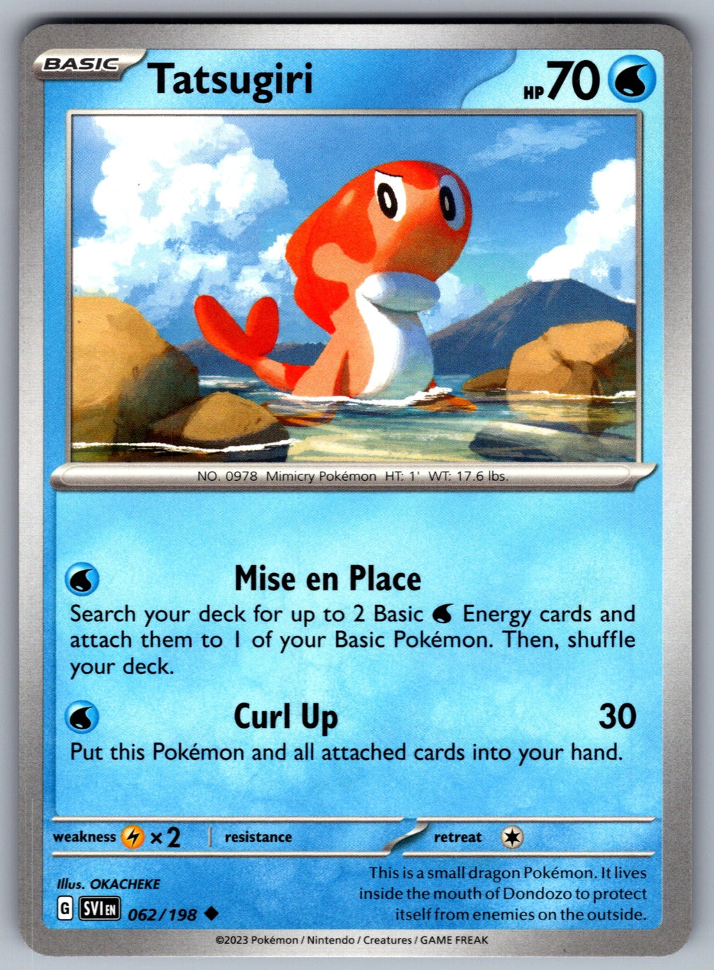 Tatsugiri Uncommon SV01: Scarlet & Violet Base Set 062/198 NM 2023
