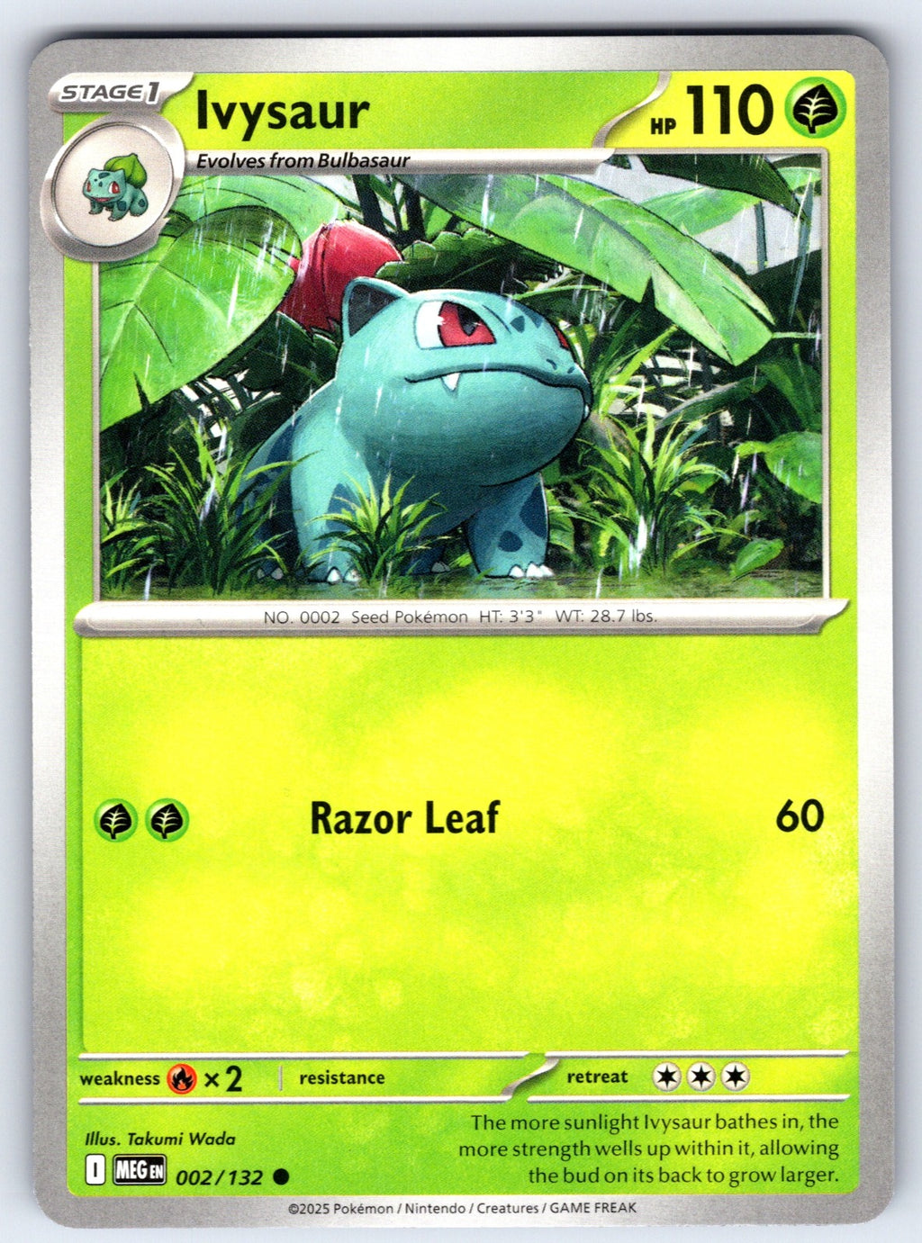 Ivysaur Common ME01: Mega Evolution 002/132 LP 2025