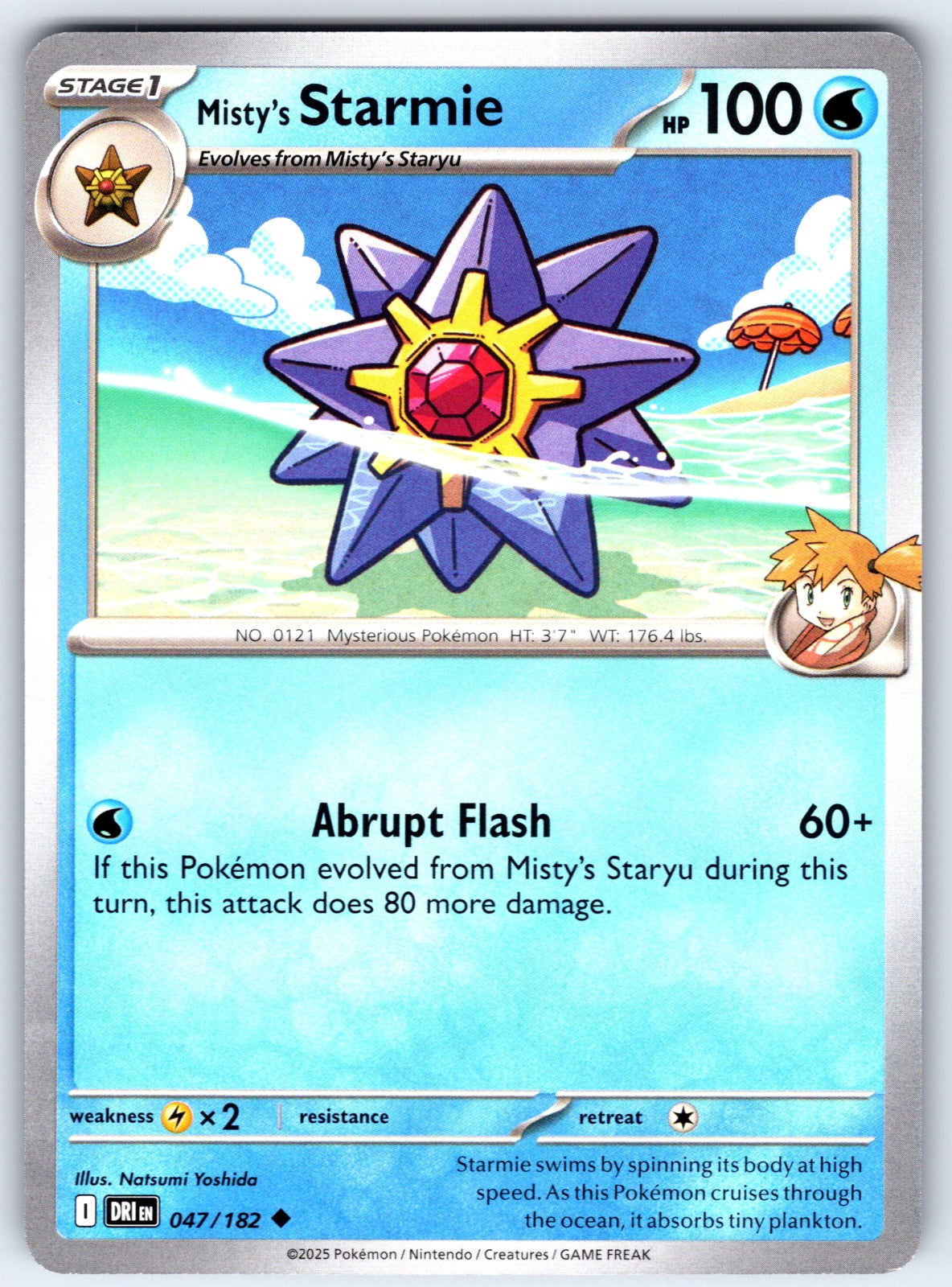 Misty's Starmie Uncommon SV10: Destined Rivals 047/182 NM 2025