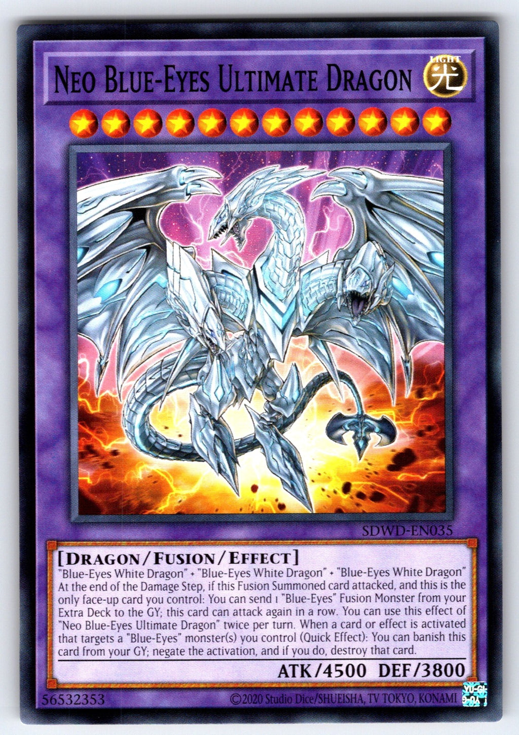 Neo Blue-Eyes Ultimate Dragon Unlimited Common Structure Deck: Blue-Eyes White D