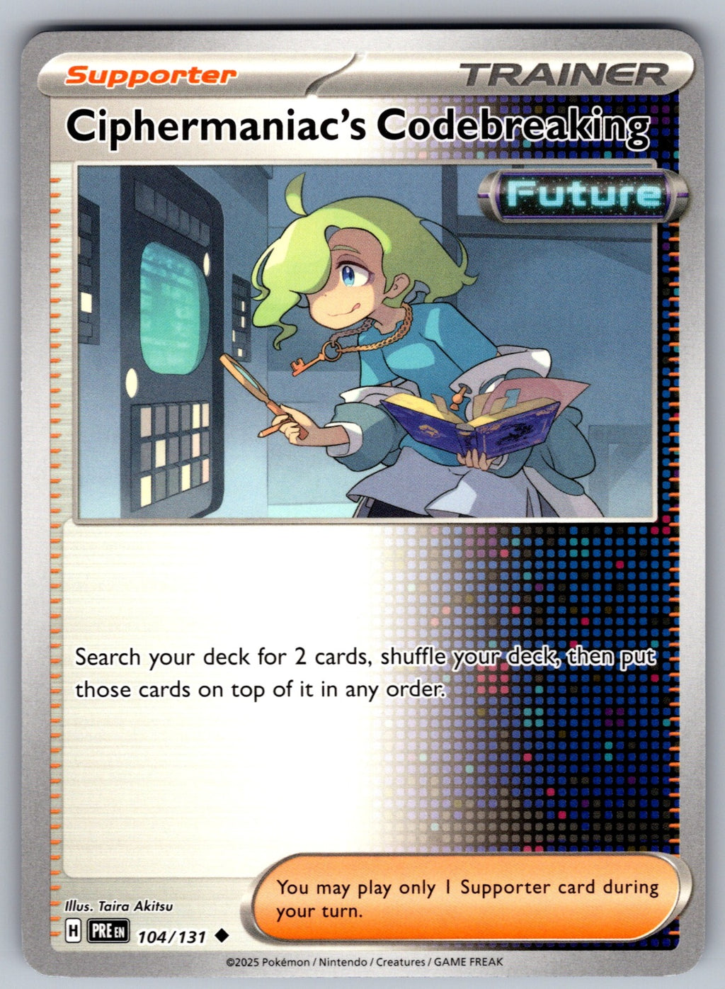 Ciphermaniac's Codebreaking Uncommon SV: Prismatic Evolutions 104/131 NM 2025