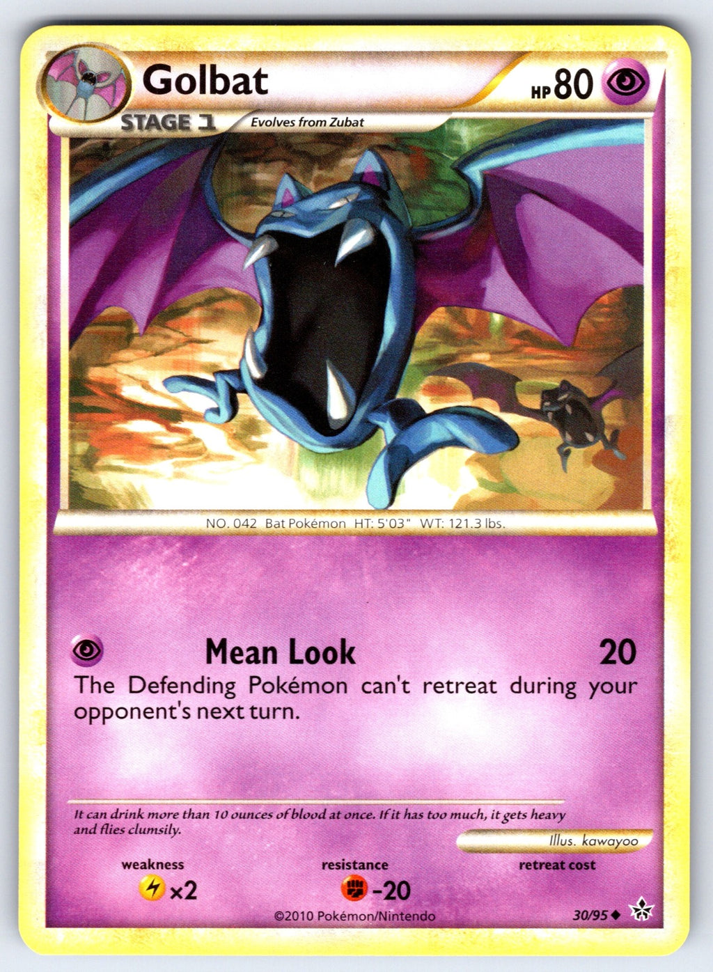 Golbat Uncommon Unleashed 30/95 LP 2010