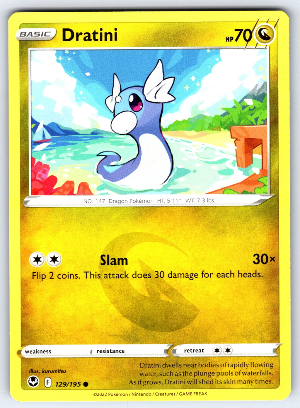 Dratini Common SWSH12: Silver Tempest 129/195 NM 2022