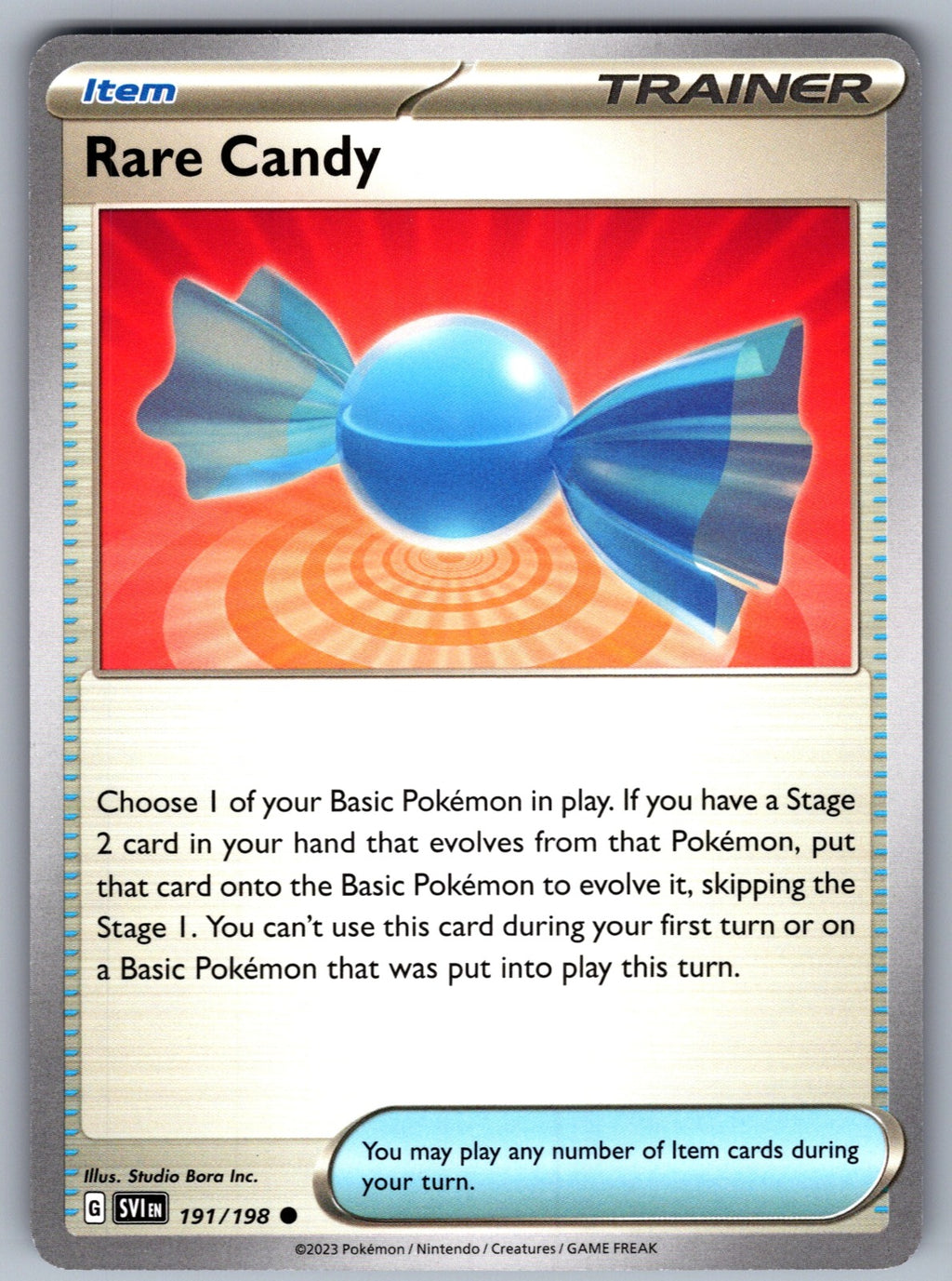 Rare Candy Common SV01: Scarlet & Violet Base Set 191/198 NM 2023