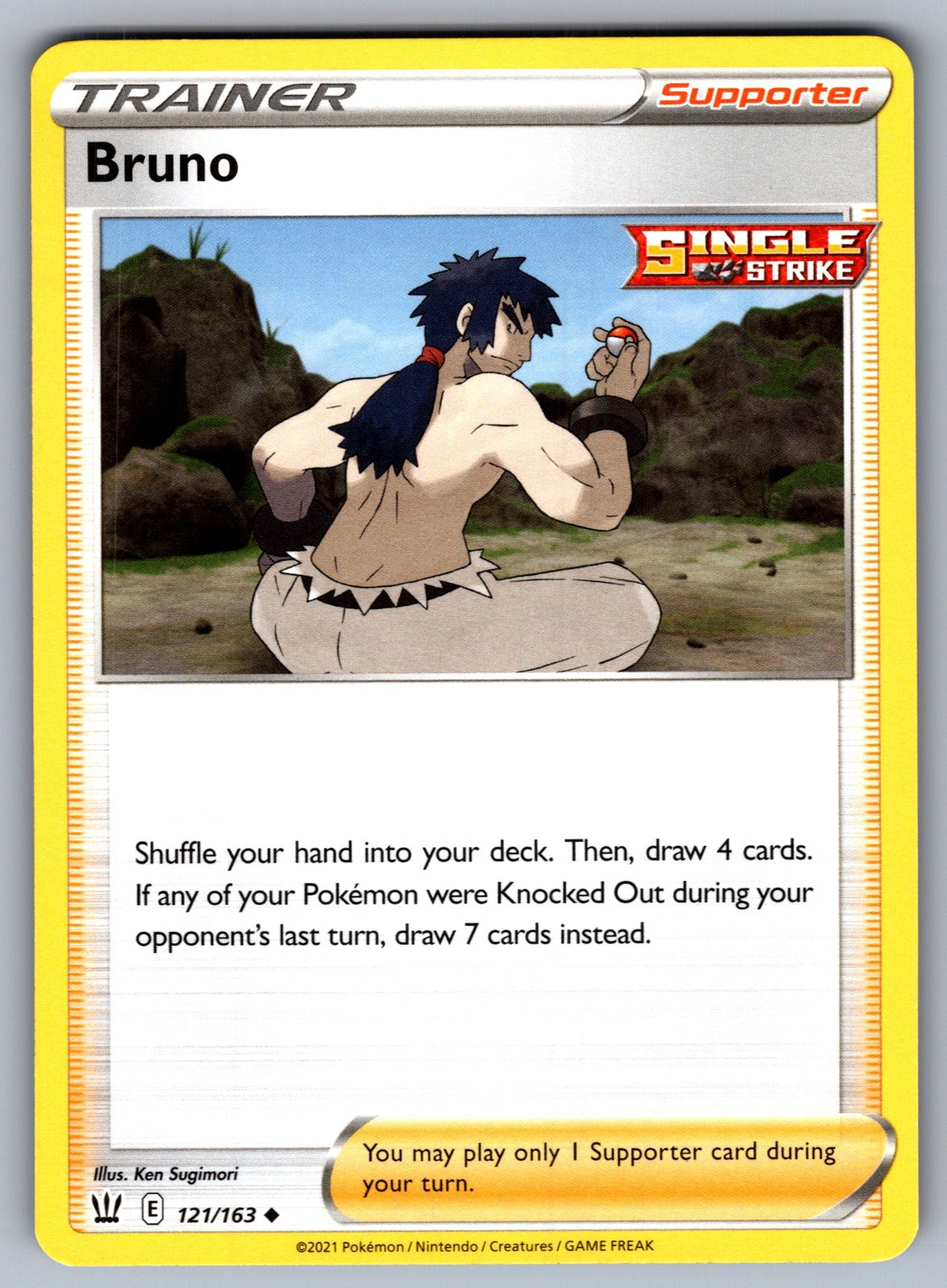 Bruno Uncommon SWSH05: Battle Styles 121/163 NM 2021