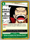 Strive to Surpass me, Roronoa Zoro!!! C The Azure Sea's Seven OP14-036 NM 2026