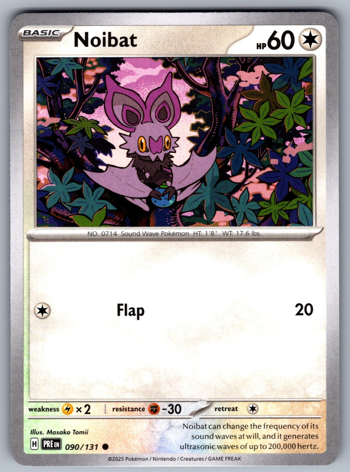 Noibat Common SV: Prismatic Evolutions 090/131 NM 2025