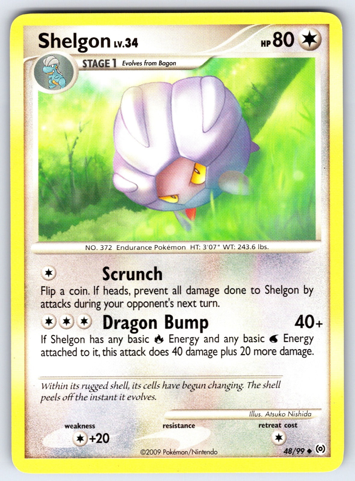 Shelgon Uncommon Arceus 48/99 LP 2009
