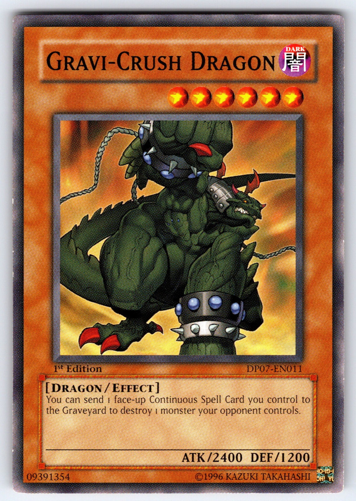 Gravi-Crush Dragon 1st Edition Common Force of the Breaker FOTB-EN030 LP 2007