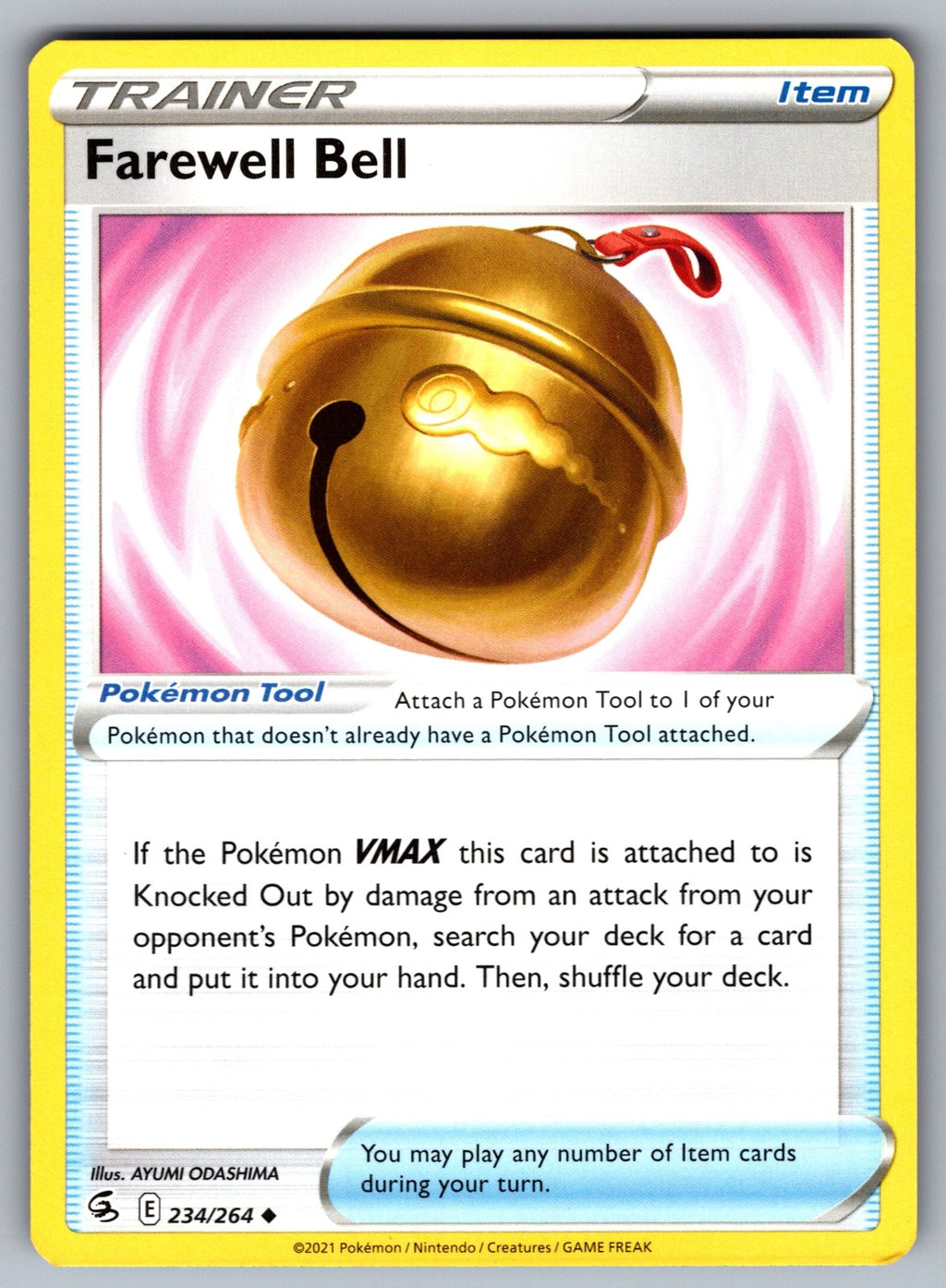 Farewell Bell Uncommon SWSH08: Fusion Strike 234/264 NM 2021