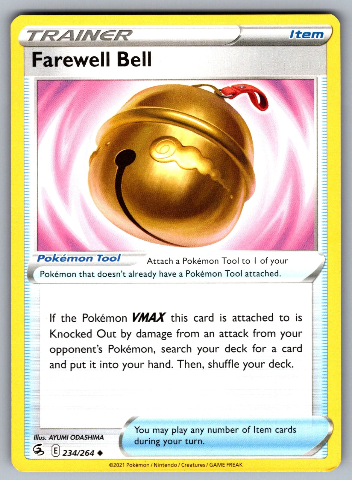 Farewell Bell Uncommon SWSH08: Fusion Strike 234/264 NM 2021