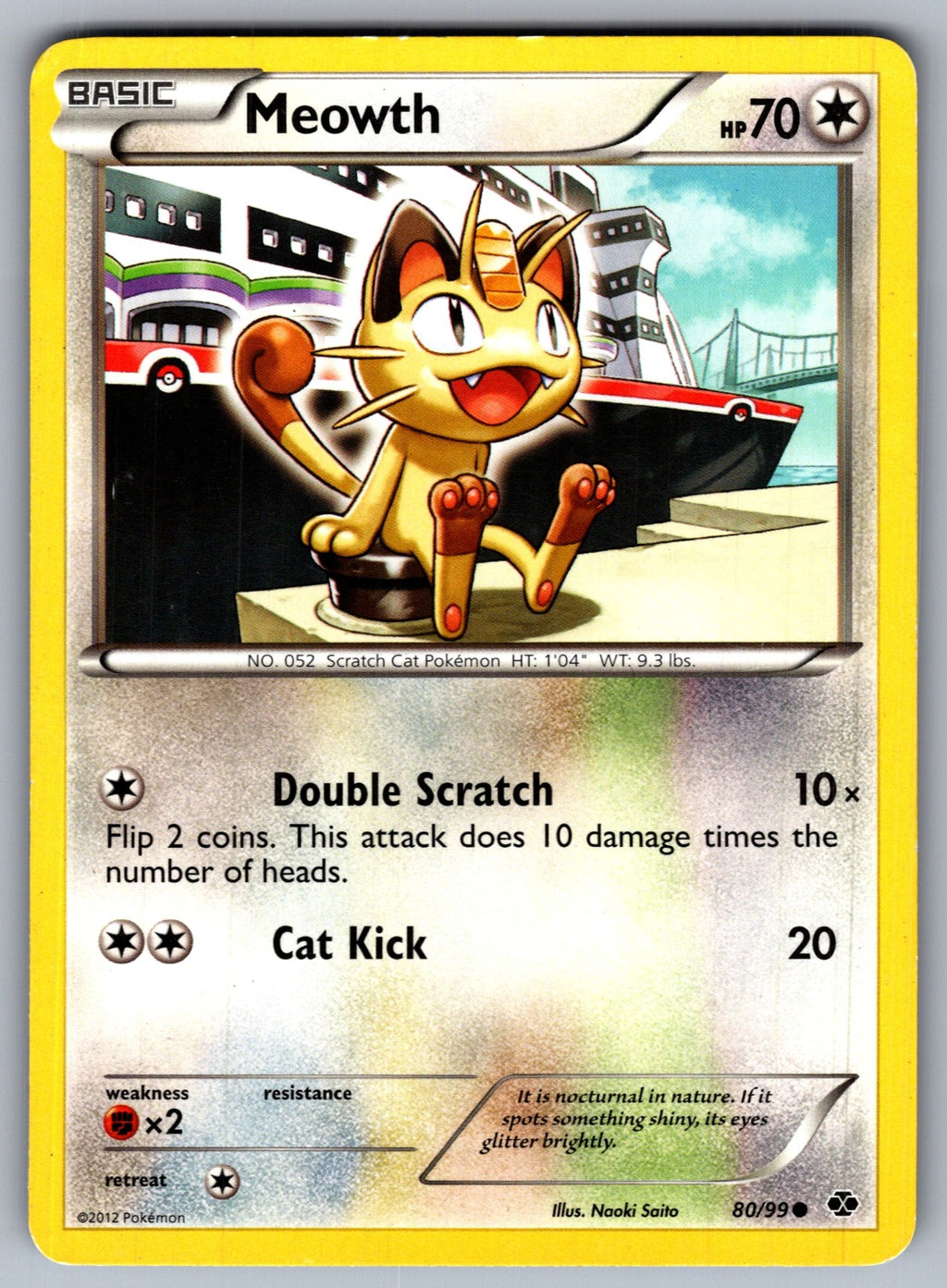 Meowth Common Next Destinies 80/99 LP 2012