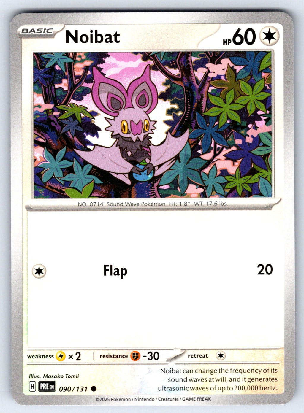 Noibat Common SV: Prismatic Evolutions 090/131 NM 2025