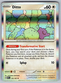 Ditto Holo Rare SV: Scarlet & Violet 151 132/165 NM 2023