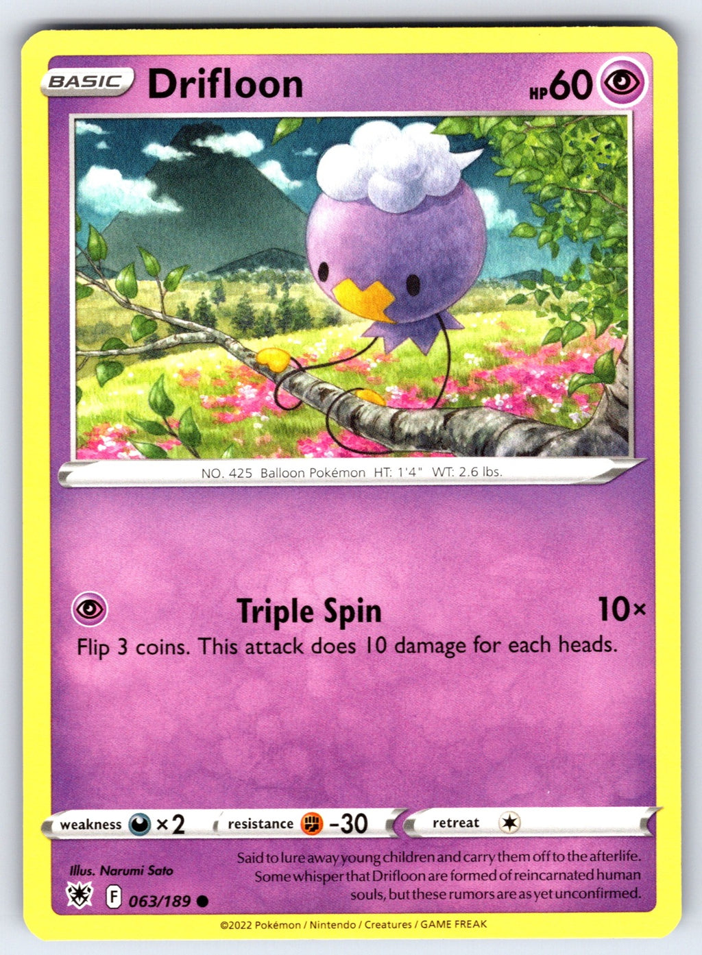 Drifloon Common SWSH10: Astral Radiance 063/189 LP 2022
