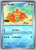 Krabby Common SV: Scarlet & Violet 151 098/165 NM 2023