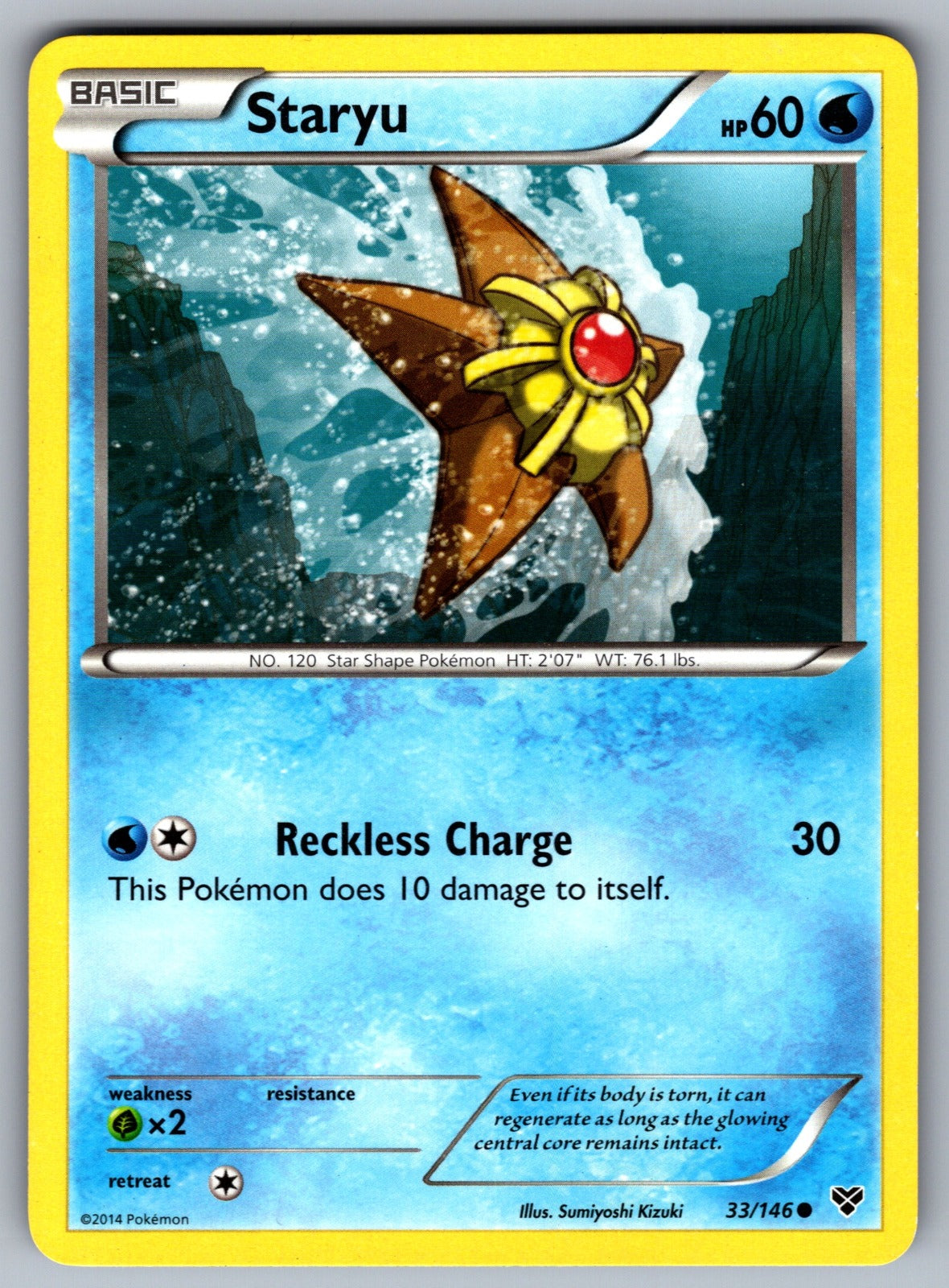 Staryu Common XY Base Set 33/146 LP 2014